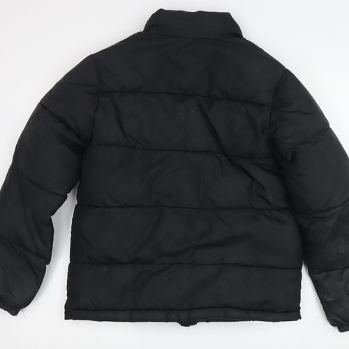 H&M Women's Black Puffer Jacket Size 12 Winter Coat