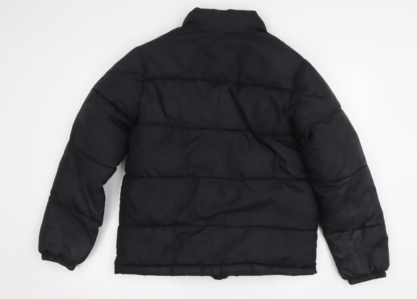 H&M Women's Black Puffer Jacket Size 12 Winter Coat
