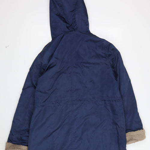 Bonmarché Women's Blue Parka Jacket Size 12