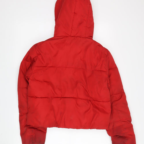 New Look Girls Red Puffer Jacket, 12-13 Years, Hooded