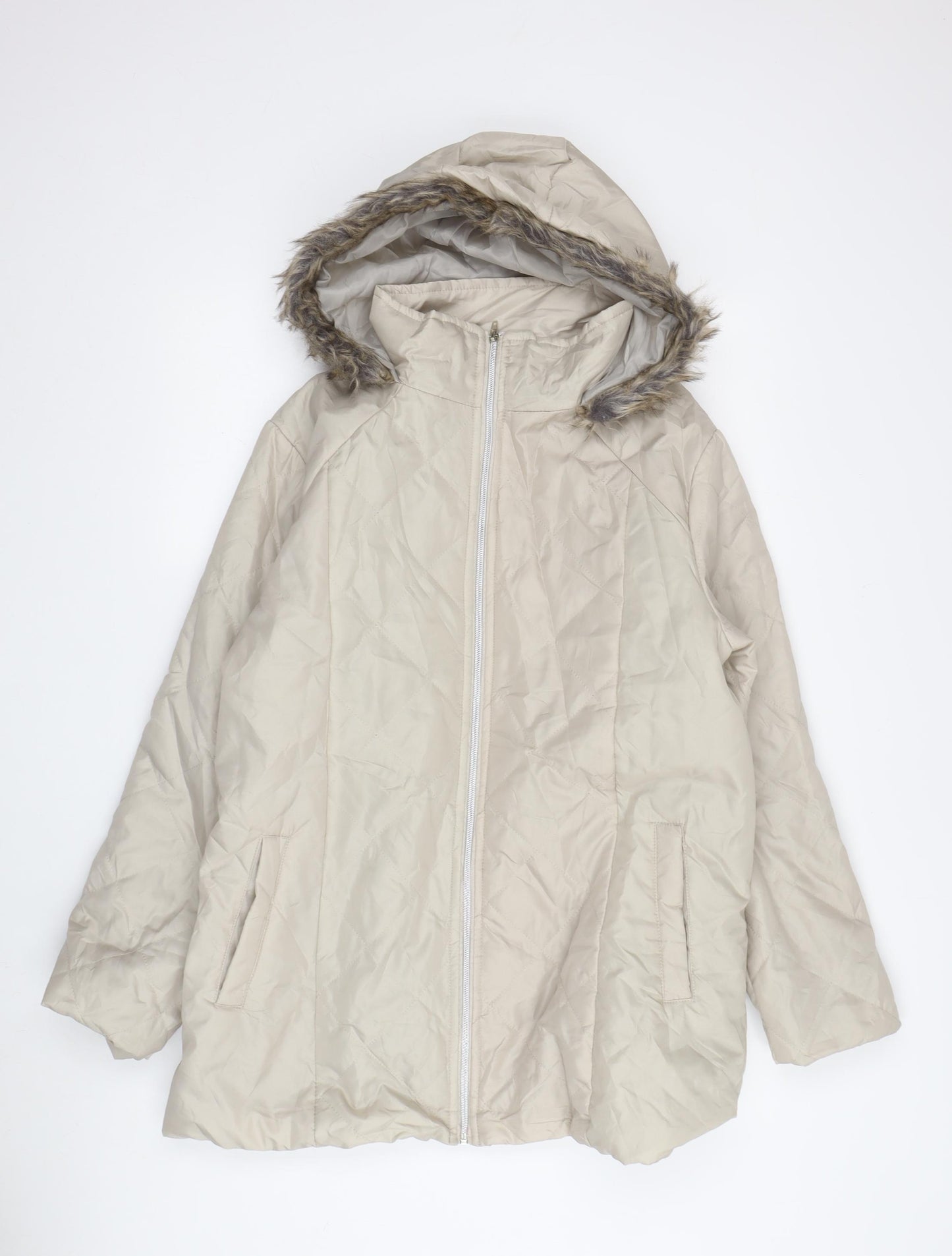 Anne De LanCay Women's Beige Puffer Jacket - M