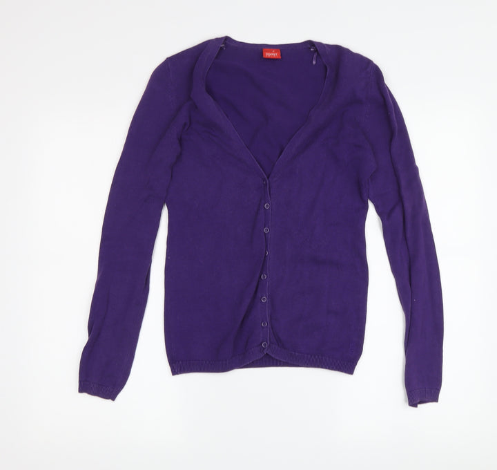 Esprit Women's Purple XS Cardigan V-Neck