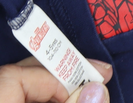 Marvel Avengers Boys Blue Pyjama Top 4-5 Years Superhero