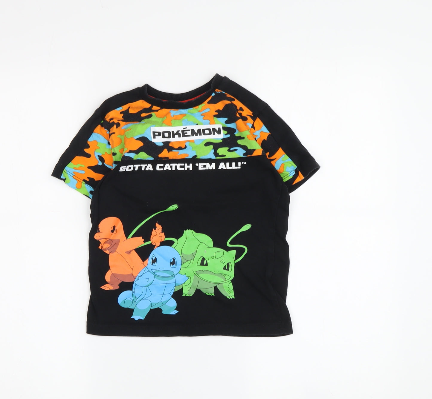 Next Boys Pokémon Black Camouflage T-Shirt, 5 Years
