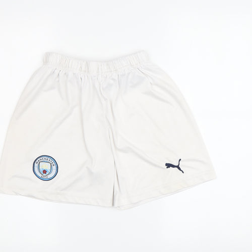 Boys White Athletic Football Shorts Size 164