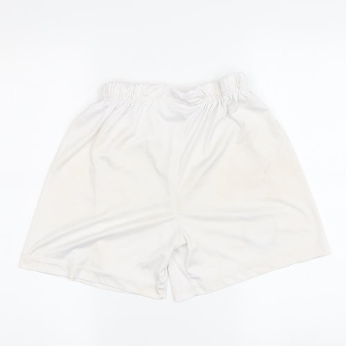 Boys White Athletic Football Shorts Size 164