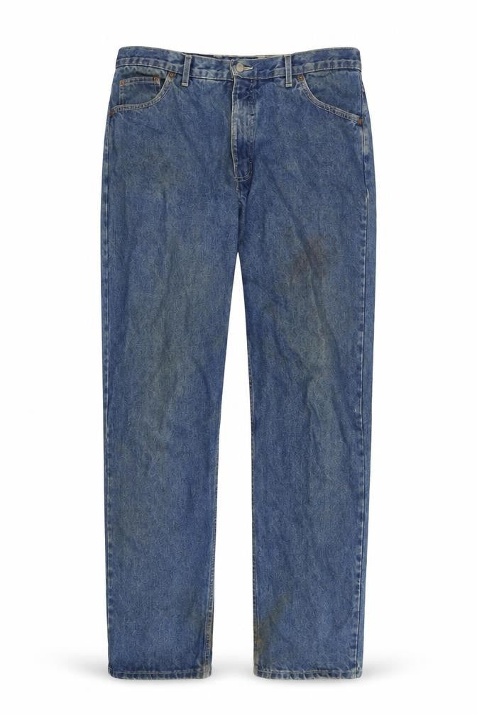 Front view of Marks & Spencer Men's Blue Straight Jeans, size 38