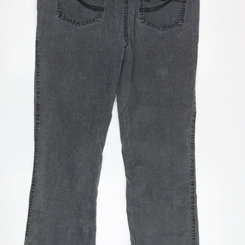 M&Co. Women's Grey Jeans Size 14 Embroidered Dark Wash