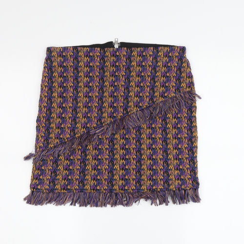 Noisy May Women's Multicoloured Tweed Skirt M