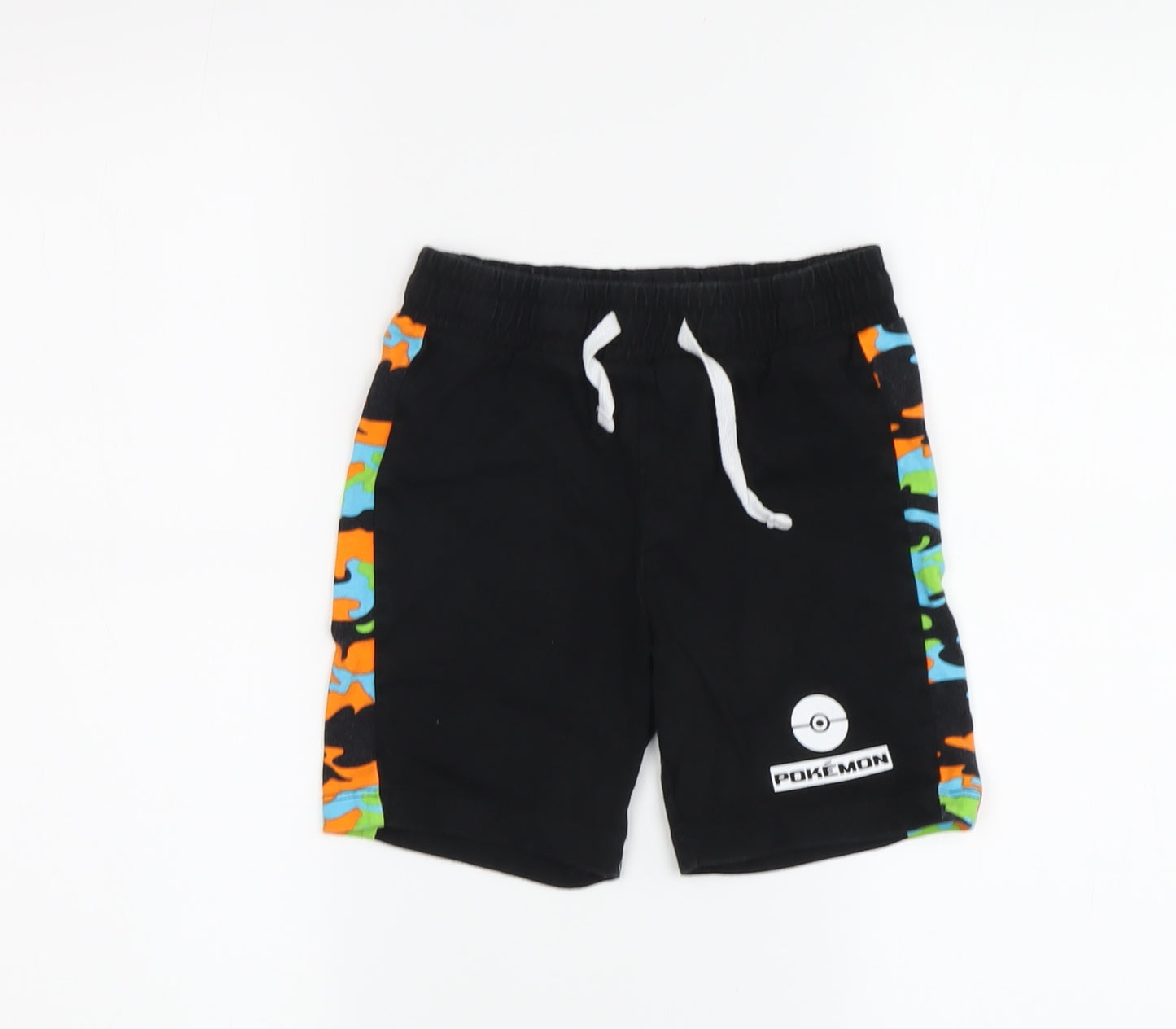 Next Pokémon Boys Black Sweat Shorts, Size 140, Camouflage