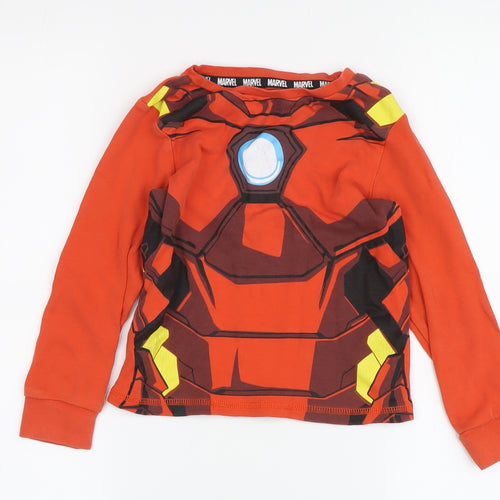 George Boys Red Marvel Pyjama Top, Size 3-4, Superhero Design