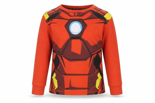 George Boys Red Marvel Pyjama Top, Size 3-4, Superhero Design