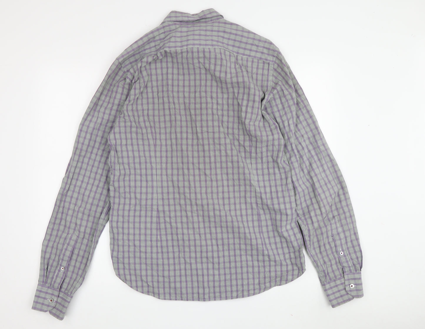 Ted Baker Men's Multicoloured Check Shirt - Size 4