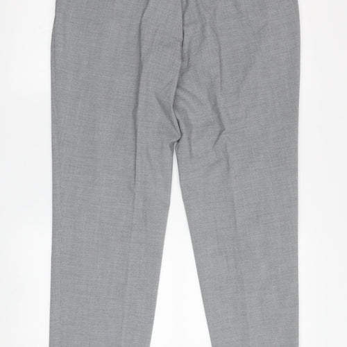 Marks and Spencer Men's Grey Slim Fit Trousers