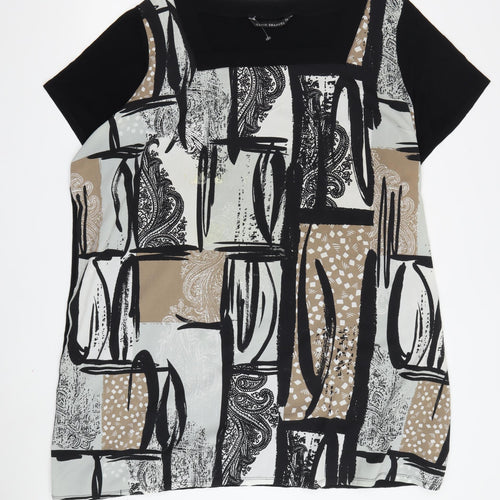 David Emanuel Women's Black & Beige Top - Size 24