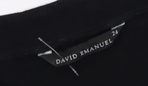 David Emanuel Women's Black & Beige Top - Size 24