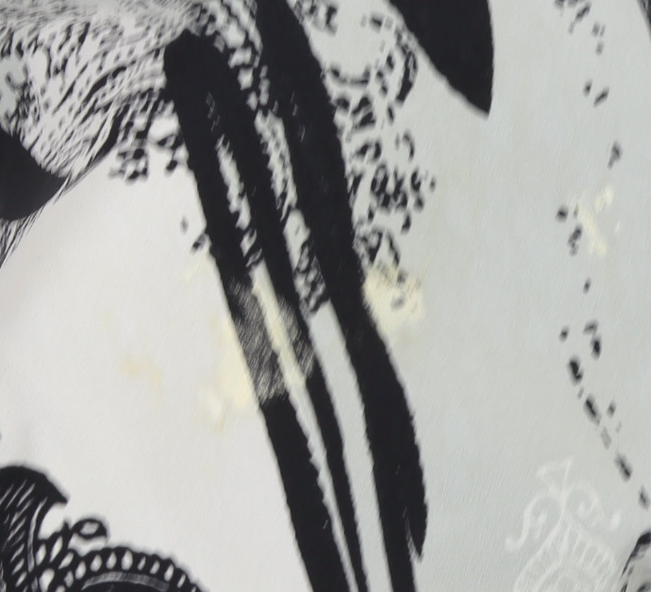 David Emanuel Women's Black & Beige Top - Size 24