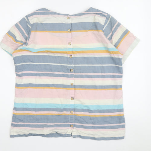 Brakeburn Women's Multicoloured Striped T-Shirt, Size 14