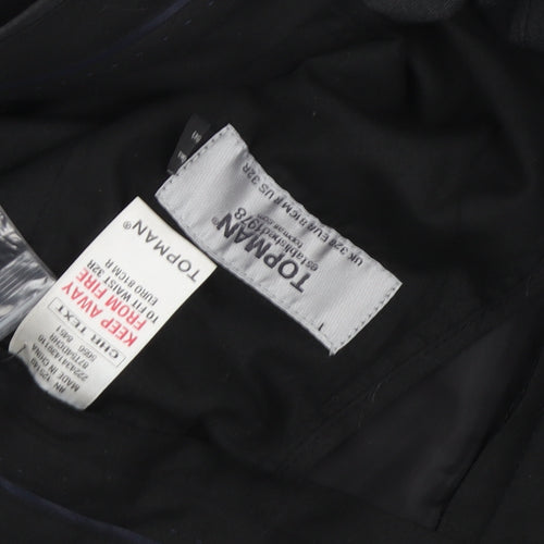 Topman Men's Black Dress Pants - Size 32, Regular Fit