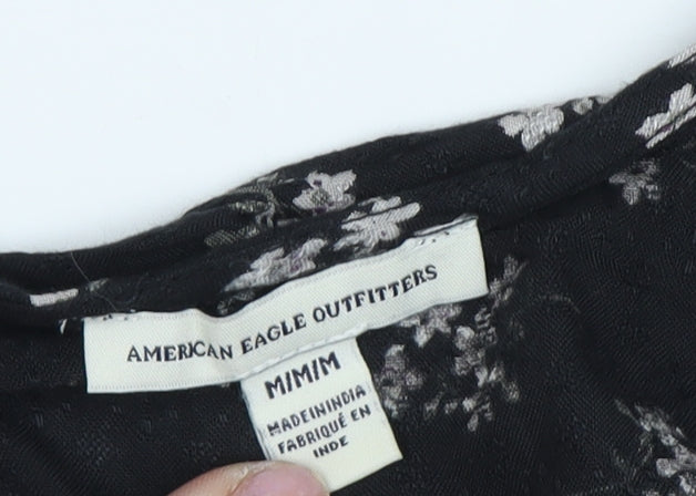 American Eagle Outfitters Women's Black A-Line Dress