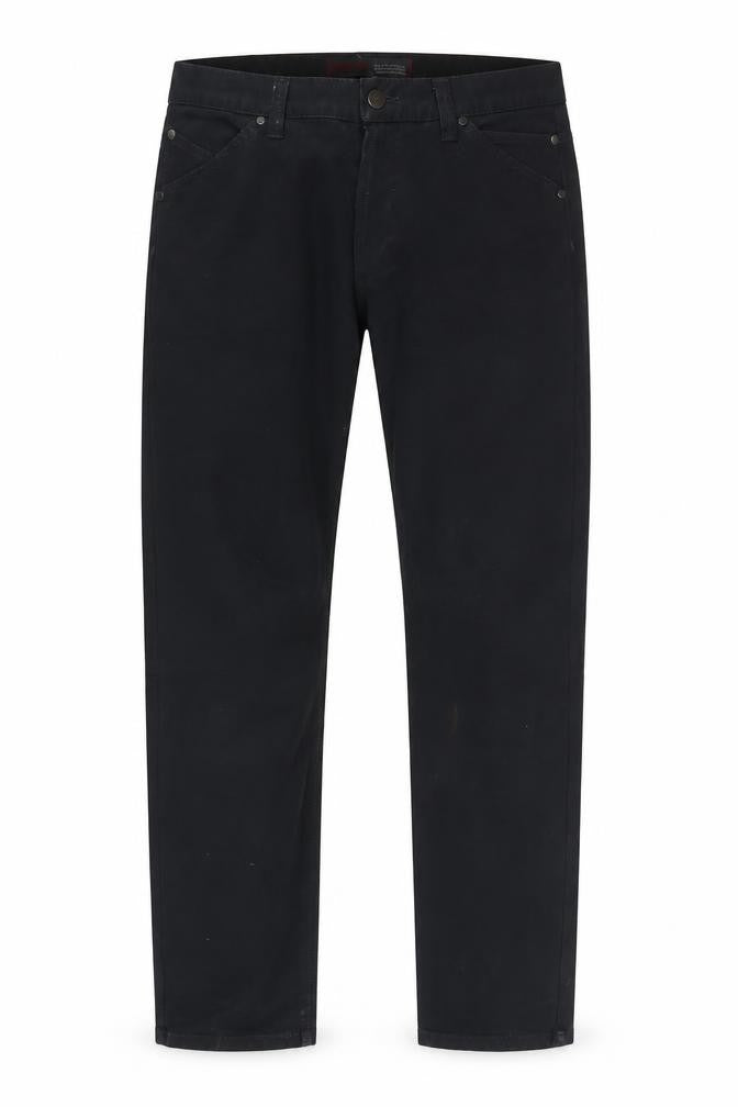 Front view of SLAM Men's Black Jeans, size 50
