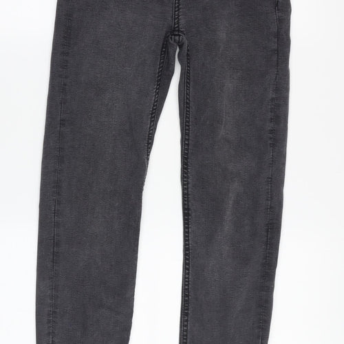Bershka Girls Grey Straight Jeans, Size 6 - Stylish & Comfy
