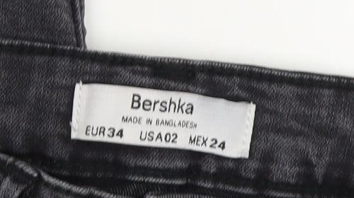 Bershka Girls Grey Straight Jeans, Size 6 - Stylish & Comfy