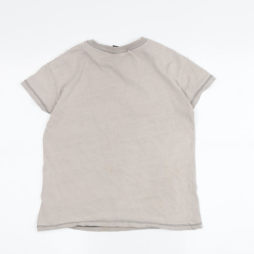 Disney Girls Grey Mickey Mouse T-Shirt - 7-8 Years Cartoon