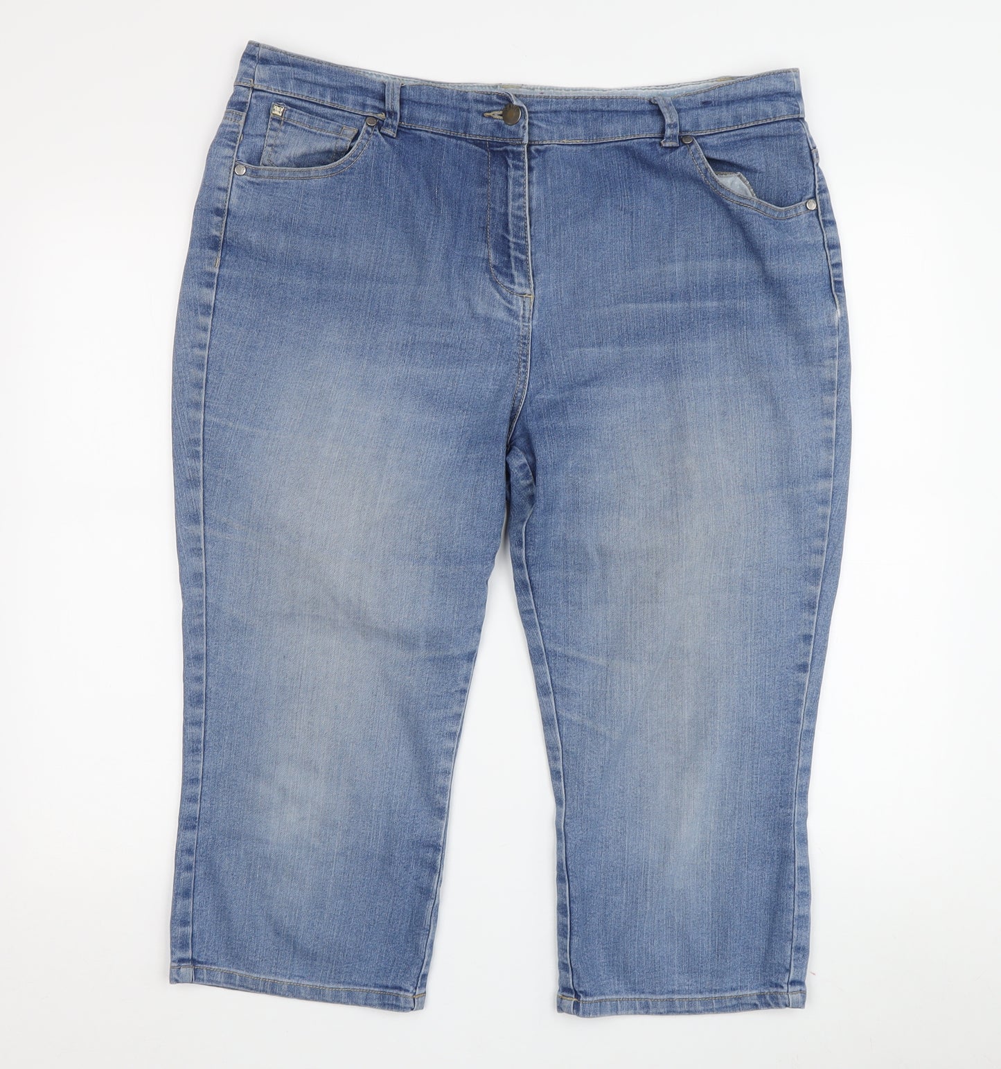 Maine Women's Blue Cropped Jeans Size 16