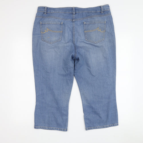 Maine Women's Blue Cropped Jeans Size 16