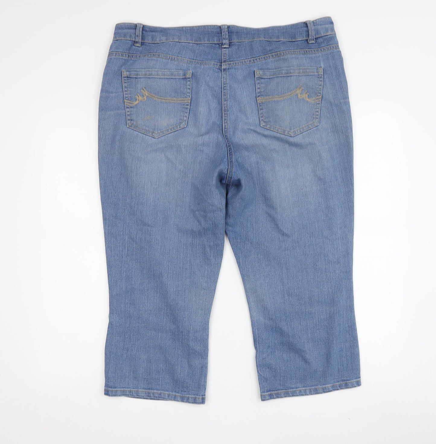 Maine Women's Blue Cropped Jeans Size 16