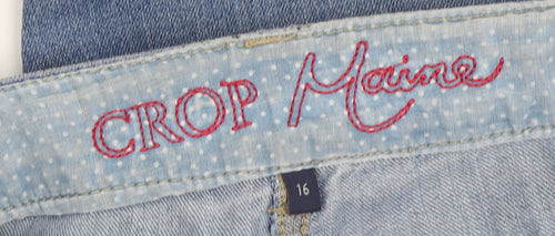 Maine Women's Blue Cropped Jeans Size 16