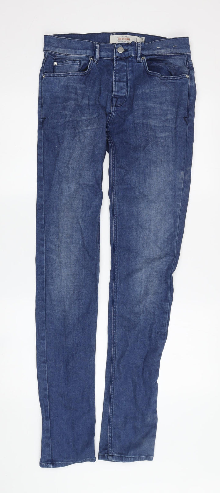 Topman Men's Blue Slim Skinny Jeans Size 30