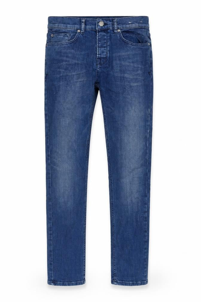 Front view of Topman Men's Blue Slim Skinny Jeans, size 30