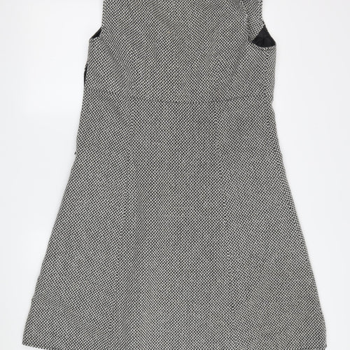 Spencer Women's Grey A-Line Dress - Size 14, Classic Style