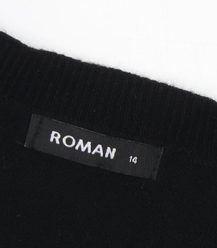 Roman Women's Black Pullover Jumper Size 14