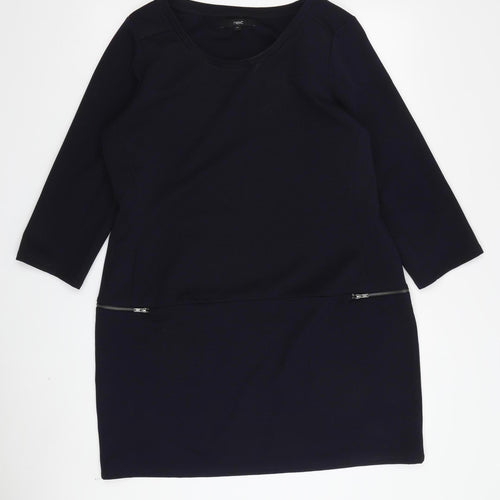 Next Women's Black Bodycon Dress, Knee-Length, Size 12