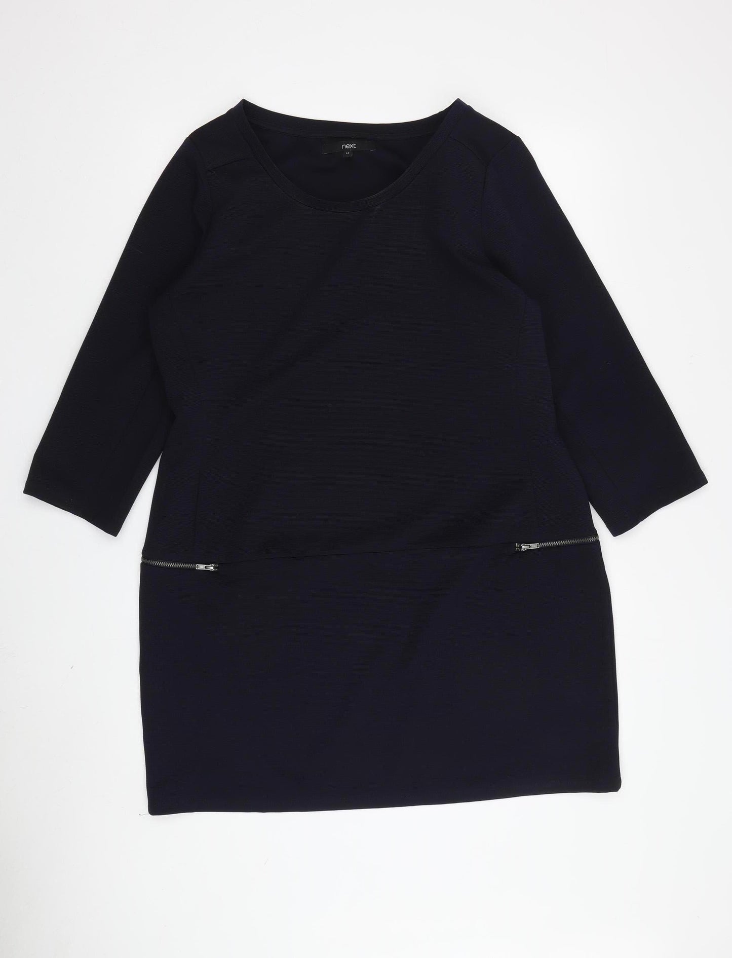 Next Women's Black Bodycon Dress, Knee-Length, Size 12