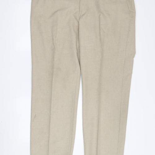 Marks & Spencer Mens Beige Travel Trousers Size 42