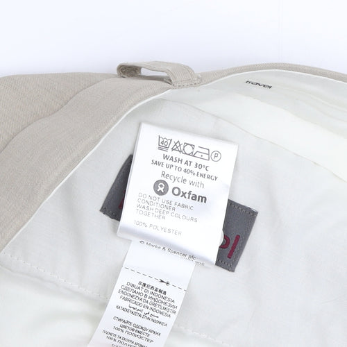 Marks & Spencer Mens Beige Travel Trousers Size 42