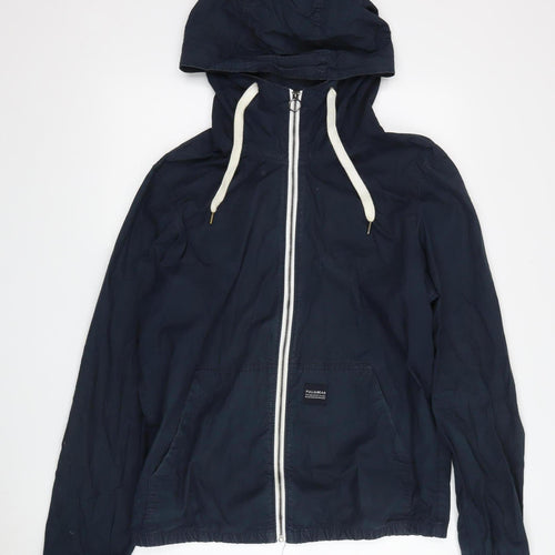 Pull & Bear Men's Blue L Windbreaker Jacket