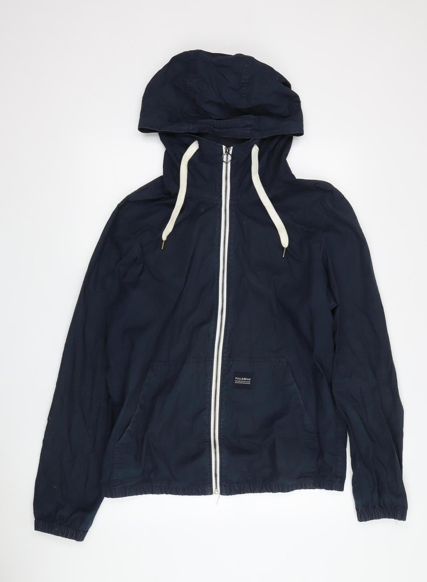 Pull & Bear Men's Blue L Windbreaker Jacket
