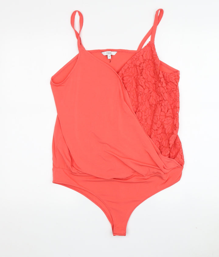 Next Women’s Pink Lace Bodysuit - Size 16