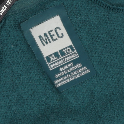 MEC Women's Green XL Slim Fleece Jacket