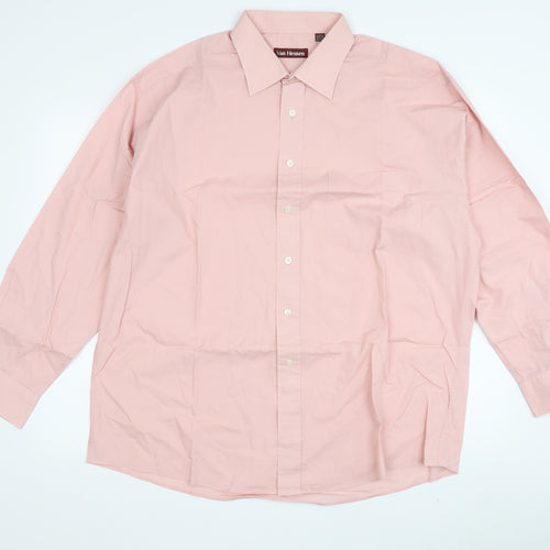 Van Heusen Men's Pink Formal Dress Shirt 44cm