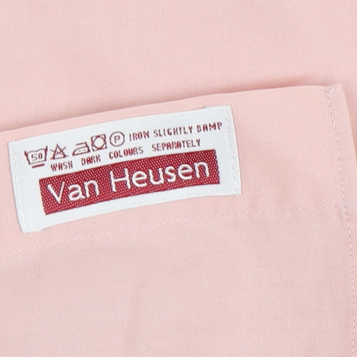 Van Heusen Men's Pink Formal Dress Shirt 44cm