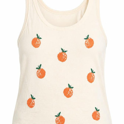 LOU & GREY Ivory Sleeveless Knit Vest L Women's Casual