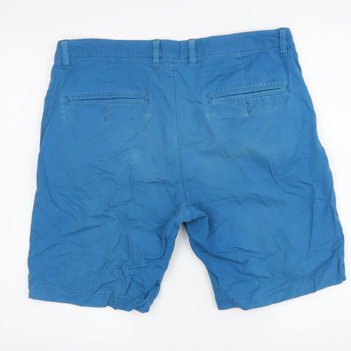 H&M Men's Blue Chino Shorts, Size 33, Casual Style