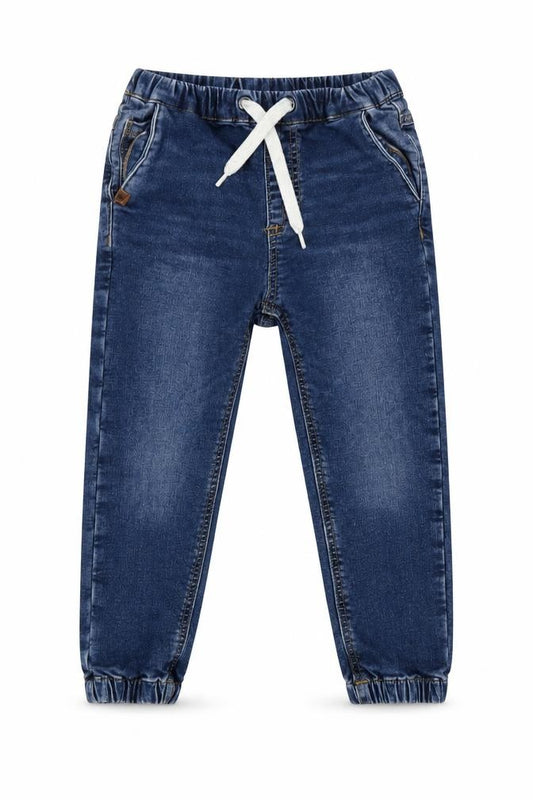 Next Girls Blue Skinny Jeans with Elastic Waist, Size 4 Years