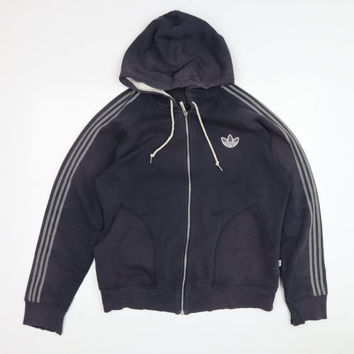 Adidas Men's Black XL Full Zip Hoodie